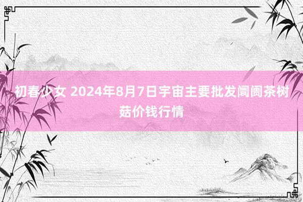 初春少女 2024年8月7日宇宙主要批发阛阓茶树菇价钱行情