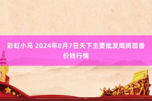 彩虹小马 2024年8月7日天下主要批发阛阓茴香价钱行情