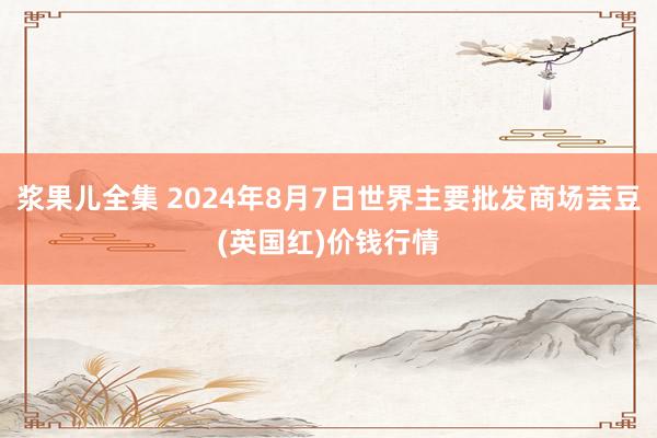 浆果儿全集 2024年8月7日世界主要批发商场芸豆(英国红)价钱行情