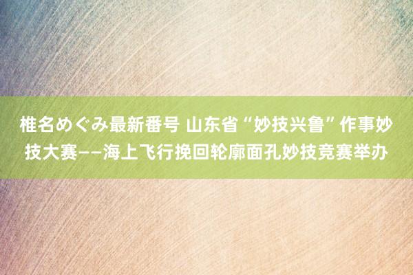 椎名めぐみ最新番号 山东省“妙技兴鲁”作事妙技大赛——海上飞行挽回轮廓面孔妙技竞赛举办