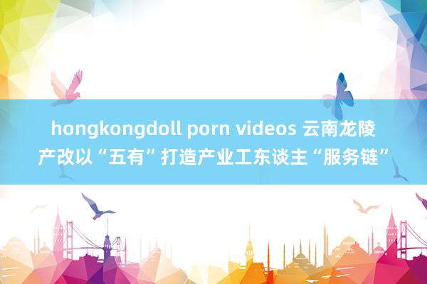 hongkongdoll porn videos 云南龙陵产改以“五有”打造产业工东谈主“服务链”