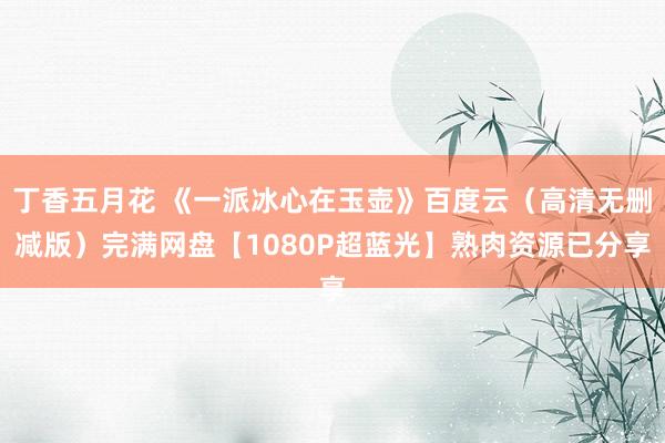 丁香五月花 《一派冰心在玉壶》百度云（高清无删减版）完满网盘【1080P超蓝光】熟肉资源已分享